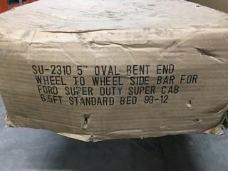 5" Oval Bent End Side Bar for Ford Super Duty.