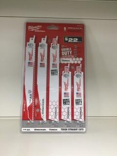 Milwaukee 5pc Sawzall Blades.