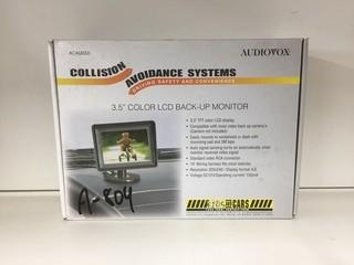 Audiovox 3.5" LCD Back Up Monitor.
