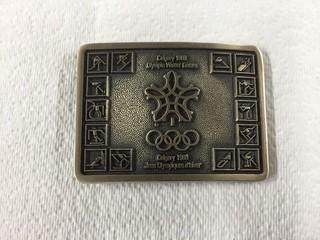 Calgary 1988 Olympic Belt Buckle.