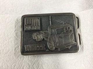 White Motor Corporation Belt Buckle.