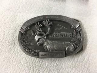 Saskatchewan Wildlife Federation Belt Buckle.