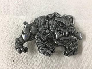 Bulldog Belt Buckle.
