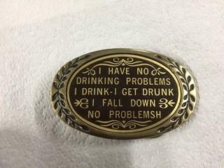 Drinking Belt Buckle.