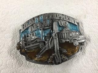Heavy Equipment Operator Belt Buckle.