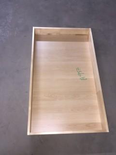 Wood Box, 900mm x 540mm x 100mm.