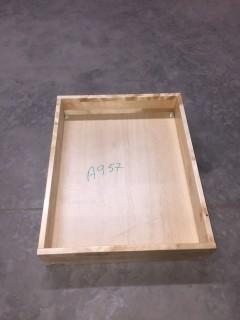 Wood Box, 560mm x 450mm x 100mm.