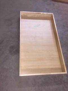 Wood Box, 950mm x 540mm x 100mm.
