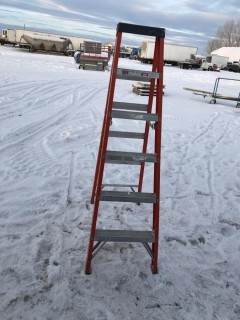 Sturdy Ladder Heavy Duty 6' Fiberglass Step Ladder.