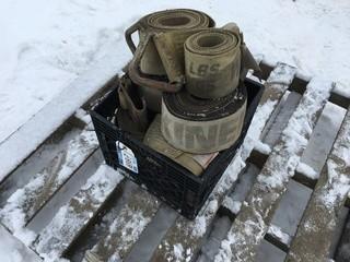 Lot of Assorted Tie Down Straps.