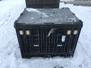Plastic Tote 40"x4'x3' w/Soil.