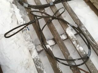 (2) 3/4" Lifting Cables.