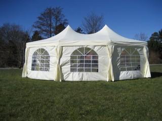 Unused 16'x22' Marquee Event Tent c/w 320 Sq. Ft. (1) Zipper Door, (7) Windows, Heavy Duty Frames & Fabrics.