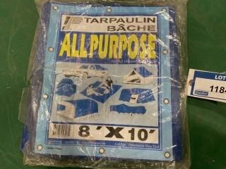 New In Bag 8 ft. x 10 ft. All Purpose Tarp (W-3,5,1)