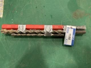 (4) Hilti Concrete Bits - 3/4 in., 1 1/16 in., 1 1/8 in., 1 1/8 in. (W-3,5,1)