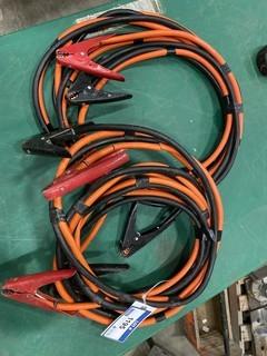 (2) Sets Of Booster Cables Approx. 8 ft. NOTE: One Set Damaged Wire (W-3,5,2)