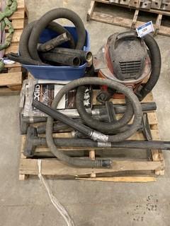 Ridgid Shop Vac c/w Attachments, Hoses and (5) Bags (W-4,1,3)