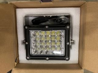 Speed Demon LED Heavy Duty Work Light, 10,000 Lumens at 100W, 120 degree Flood Beam (W-4,3,3)