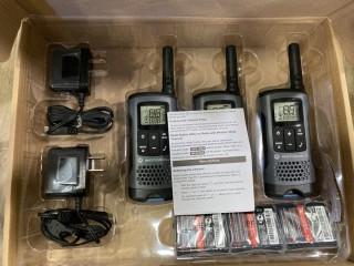 (2) Motorola 2-Way Radios Model # T200TP - 3 Per Box (W-4,4,2)