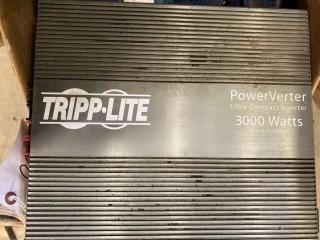 Tripp-Lite Power Verter Ultra Compact Inverter, 3000W, Model # PV-3000HF (W-4,4,2)