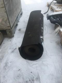 Partial Roll of Roofing Paper.
