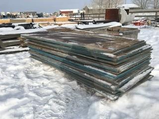 Quantity of 4'x8' Cribbing Sheets.