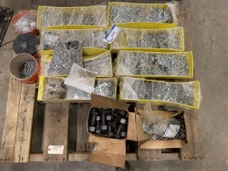 Qty of Assorted Bolts, Nuts, Washers, Nails (W-4,2,1)