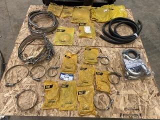 Assorted Clamps for Caterpillar, Rubber Grommet, Approx. 14' (CAT D-10D) (W-5,5,1)