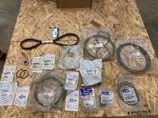 Qty of Komatsu O-Rings, Belts, Snap Rings (E-1,1,3)