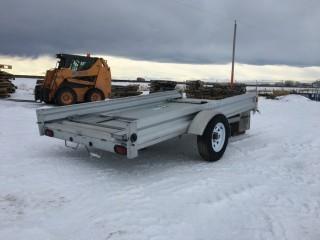 2015 Stirling 10' S/A Ball Hitch Deck Trailer w/Sides, Adjustable Deck 10' to 11'3". S/N 2SSUB11A0EB066830.