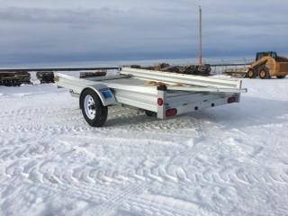 2016 Stirling 10' S/A Ball Hitch Deck Trailer w/Sides, Adjustable Deck 10' to 11'3". S/N 2SSUB11A0GB092671.