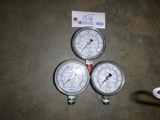 (3) 4000 KPA Sour Service Gauges (E-2,3,1)