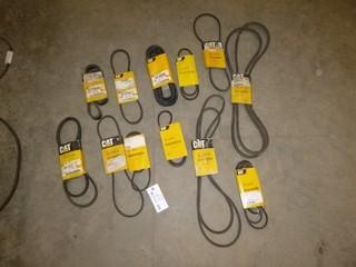 Quantity of Assorted Caterpillar Fan Belts (E-2,2,2)