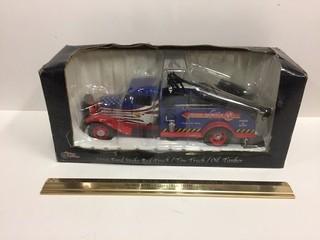 Antique Replica 1934 Stake Bed Truck/Tow Truck/Tanker Diecast Model, 1:24 Scale.