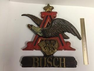 Busch Beer Resin Sign.
