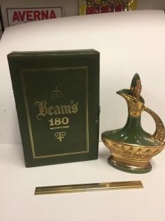 Jim Beam 180 Months 1967 Decanter with Box.