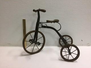 Metal & Wood Tricycle Decor.