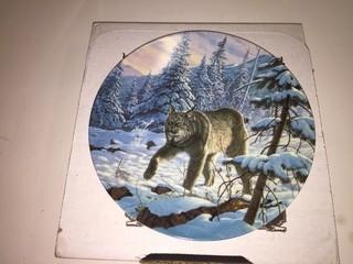 Bradford Exchange Cats of America "Lynx" Collectible Plate.