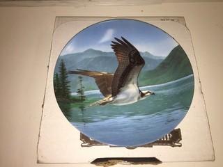 Bradford Exchange Majestic Birds "Osprey" Collectible Plate.