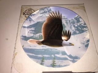 Bradford Exchange "The Bald Eagle" Collectible Plate.