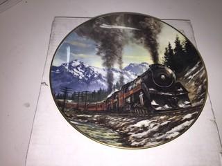 Bradford Exchange Steam on the CPR "Dominion" Collectible Plate.