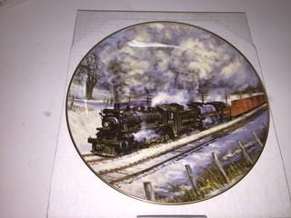 Bradford Exchange Steam on the CPR "Frosty Morning" Collectible Plate.