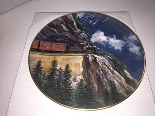 Bradford Exchange Steam on the CPR "White Pass" Collectible Plate.
