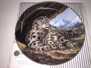 W.S. George "The Snow Leopard" Collectible Plate.