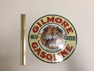 Gilmour Gasoline Porcelain Sign.