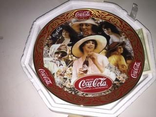 Franklin Mint "Coca-Cola" Fashion Ladies Collectible Plate.