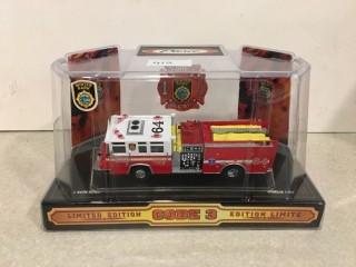 Pierce Limited Edition Code 3 Firetruck Diecast Model, 1:64 Scale.