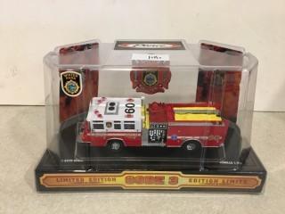 Pierce Limited Edition Code 3 Firetruck Diecast Model, 1:64 Scale.