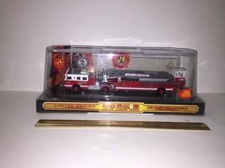 Seagrave Limited Edition Code 3 Aerial Ladder Truck Diecast Model, 1:64 Scale.