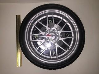 Battery Operated Tire Clock.